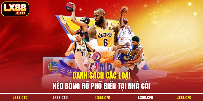 Danh sách các loại kèo bóng rổ phổ biến tại nhà cái